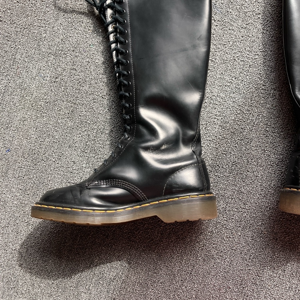 Dr. Martens Black Tall Lace-Up Boots - Picture 9 of 10